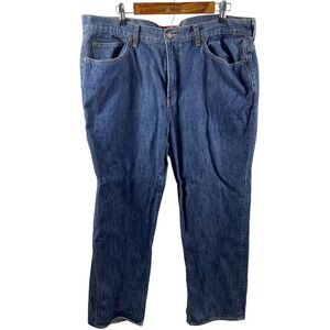 Chaps Ralph Lauren Jeans 40x30 Straight Fit Vintage 100% Cotton Mens Dark Wash